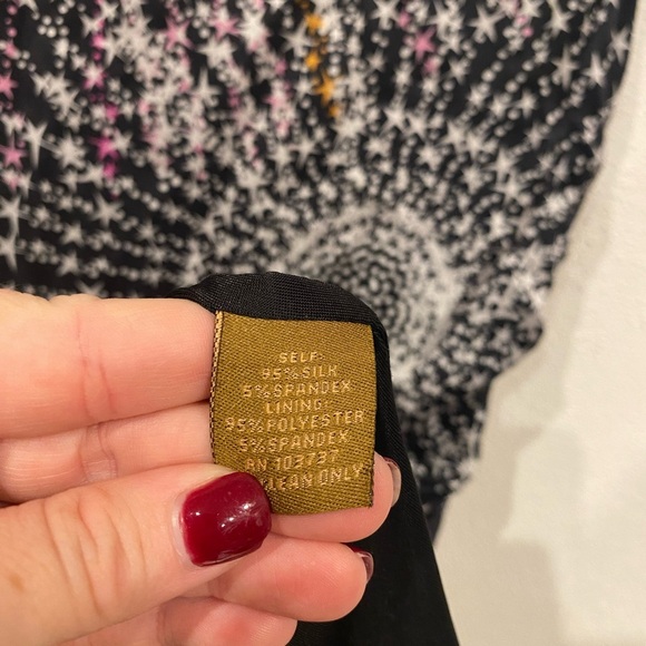 Ali Ro Celestial Star Print Dress Size Small EUC - Picture 4 of 5